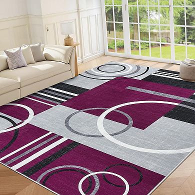 ANIXOL Washable Non-Slip Area Rug