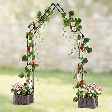 ANIXOL Gothic Garden Arch with Planter Boxes