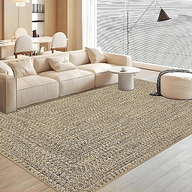 ANIXOL Washable Non-Slip Ultra Soft Area Rug-Modern Braided Print