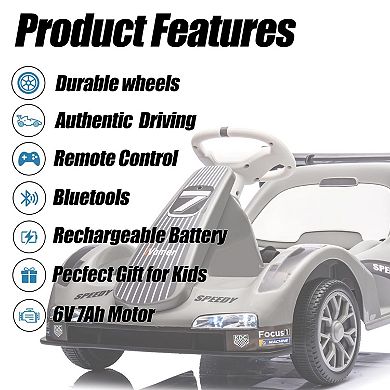 ANIXOL 6V Kids Electric Drift Go Kart with Remote