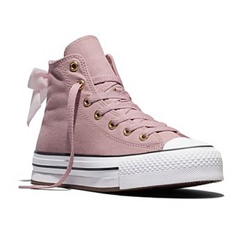 Converse Chuck Taylor All Star Lift Big Kid Girls' Velvet Bows High-Top Sneakers