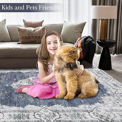ANIXOL Washable Non-Slip Area Rug
