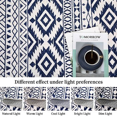ANIXOL Vintage Geometric Washable Rug-Non-Slip, Soft