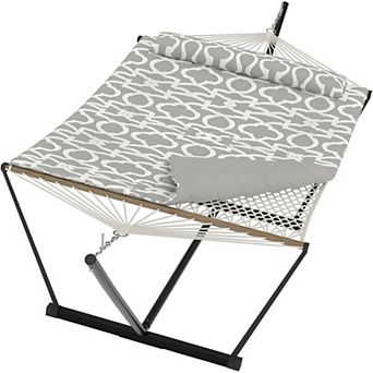 ANIXOL Double Hammock with Steel Stand, 450 lbs Capacity