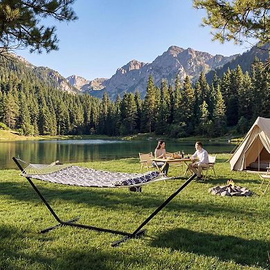 ANIXOL Double Hammock with Steel Stand, 450 lbs Capacity