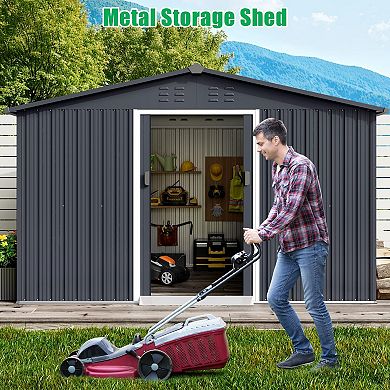ANIXOL Outdoor Metal Storage Shed