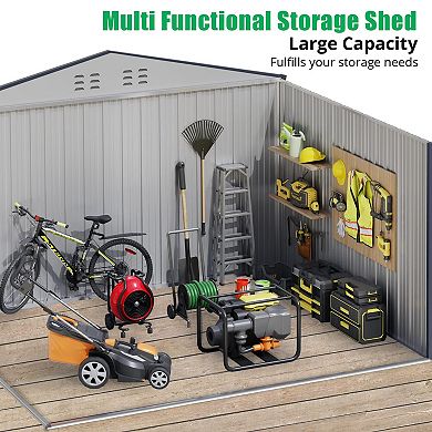 ANIXOL Outdoor Metal Storage Shed