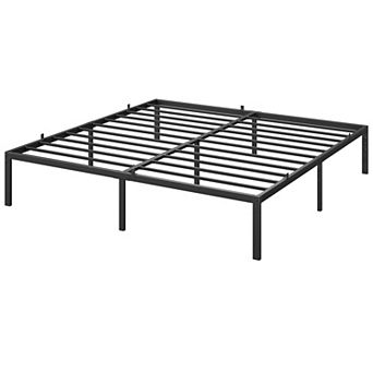 ANIXOL Metal Platform Bed Frame with Storage, Noise-Free, No Box Spring