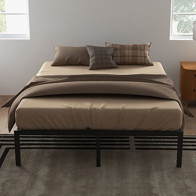 ANIXOL Metal Platform Bed Frame with Storage, Noise-Free, No Box Spring