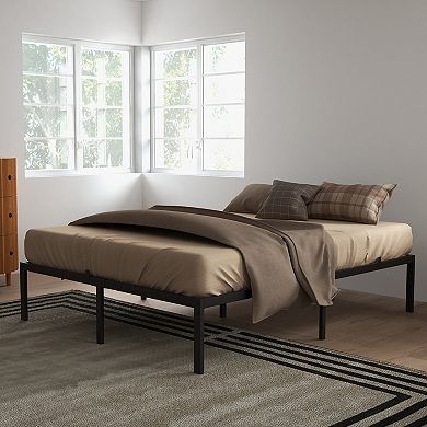ANIXOL Metal Platform Bed Frame with Storage, Noise-Free, No Box Spring