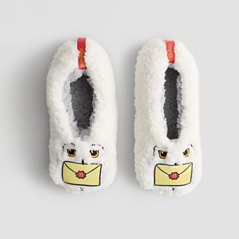 Harry Potter Hedwig Women's Sherpa Non-Slip Lounge Slipper Socks
