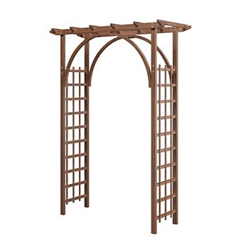 ANIXOL Cedar Wood Garden Arch with Trellis