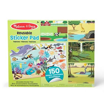 Melissa & Doug Reusable Sticker Pad Habitats with 150 Stickers