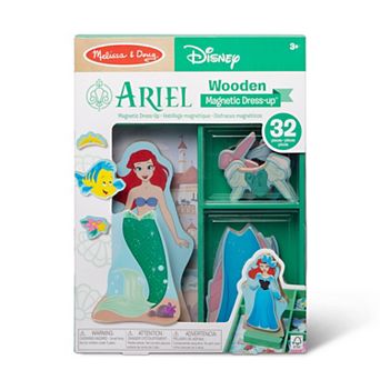 Melissa & Doug Disney’s The Little Mermaid Ariel Magnetic Dress-Up 32 pc Play Set