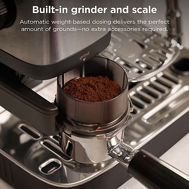 Ninja Luxe Café Mini Espresso Machine & Drip Coffee Maker with Built-in Grinder and Manual Steam Wand