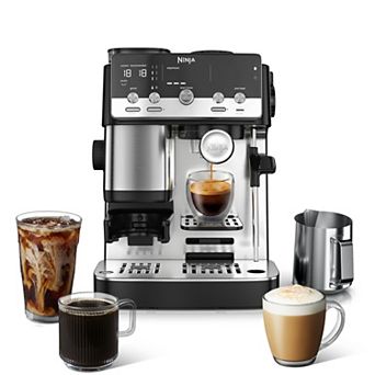 Ninja Luxe Café Mini Espresso Machine & Drip Coffee Maker with Built-in Grinder and Manual Steam Wand
