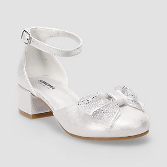 Sonoma Goods For Life® Bow Dress Girls Block Heel Dress Shoes