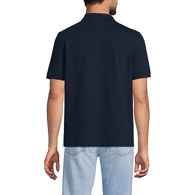 Men's Tall Lands' End Short Sleeve Performance Mesh Pique Polo