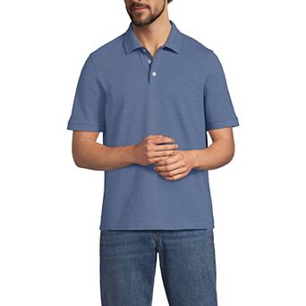 Men's Tall Lands' End Short Sleeve Performance Mesh Pique Polo