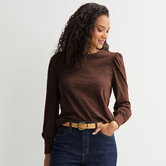 Women's Sonoma Goods For Life® Long Puff Sleeve Tee
