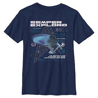 Boys 6-20 Star Trek Semper Exploro Graphic Tee