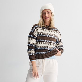 Juniors' SO® Textured Pullover Sweater