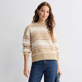 Juniors' SO® Textured Pullover Sweater