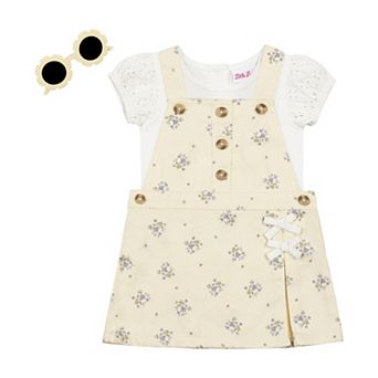 Toddler Girl Little Lass 2 pc Jumper & Short Sleeve Top Set