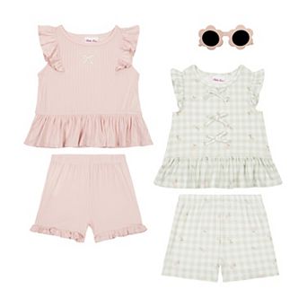 Toddler Girl Little Lass 5 pc Top & Shorts Set