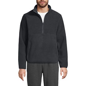 Men's Lands' End Half Zip Sherpa Fleece Pullover