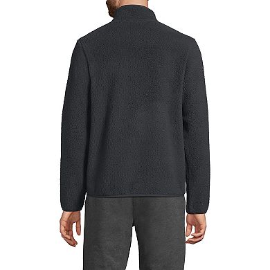 Men's Lands' End Half Zip Sherpa Fleece Pullover