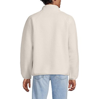 Men's Lands' End Snap Neck Fleece Pullover