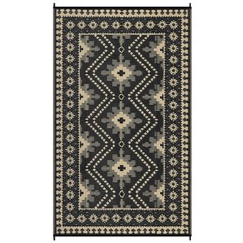 Boho Outdoor Area Rug UV Resistant Stain Resistant Waterproof Mat for RV Trip Picnic Beach Vacation