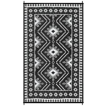 Boho Outdoor Area Rug UV Resistant Stain Resistant Waterproof Mat for RV Trip Picnic Beach Vacation