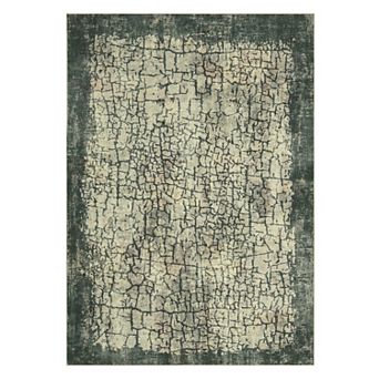 Abstract Area Rug Non Slip Vacuum Clean Ultra Thin Stain Resistant Carpet for Bedroom Kitchen