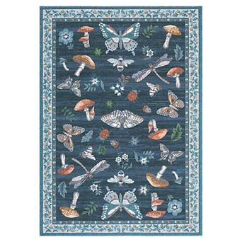 Modern Area Rug Machine Washable Vacuum Clean Ultra Thin Stain Resistant Carpet for Living Room