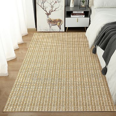 Modern Area Rug Machine Washable Vacuum Clean Ultra Thin Stain Resistant Carpet for Living Room