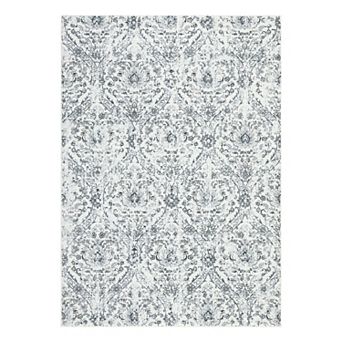 Vintage Area Rug Non Slip Foldable Low Pile Ultra Thin Pet Friendly Floor Cover for Bedroom Kitchen