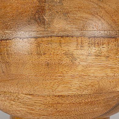 Hello Honey 40 Watt Mango Wood Elegance Table Lamp Set, Natural, Set of 2