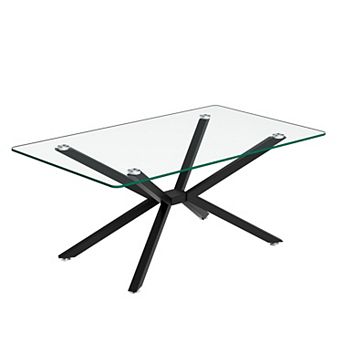 Rectangular Tempered Glass Coffee Table