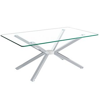 Rectangular Tempered Glass Coffee Table