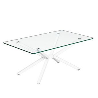 Rectangular Tempered Glass Coffee Table