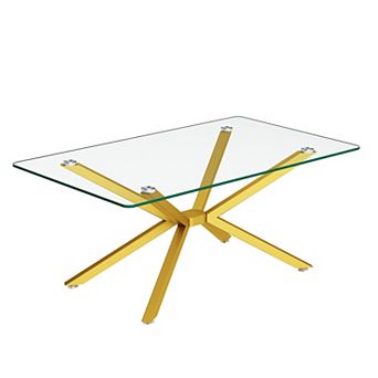 Rectangular Tempered Glass Coffee Table