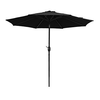 Sonkuki 9ft Outdoor Patio Umbrella, Shade Market Umbrella with a Crank for Garden, Deck and Pool