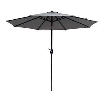 Sonkuki 9ft Outdoor Patio Umbrella, Shade Market Umbrella with a Crank for Garden, Deck and Pool