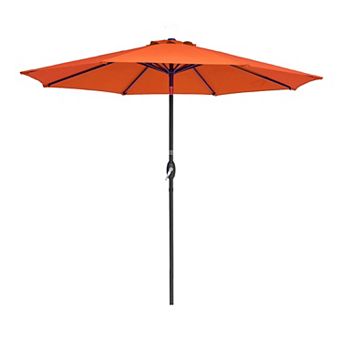 Sonkuki 9ft Outdoor Patio Umbrella, Shade Market Umbrella with a Crank for Garden, Deck and Pool