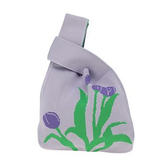 Floral Knitted Wrist Bag 1 pc