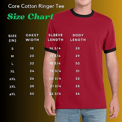 Mafoose Men's Classic Soft Core Cotton Ringer Short Sleeve T-Shirt