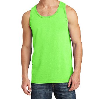 Mafoose Mens Solid Cotton Tank Top Sleeveless Tee Shirt for Sports, Gym, Fitness, Beach
