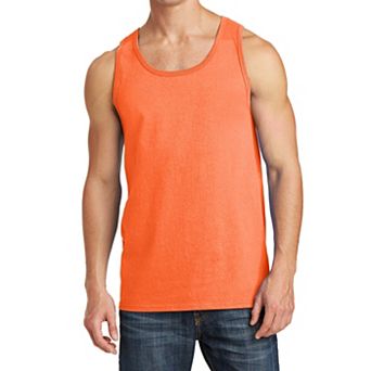 Mafoose Mens Solid Cotton Tank Top Sleeveless Tee Shirt for Sports, Gym, Fitness, Beach